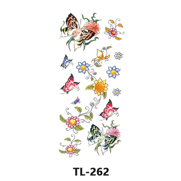 Free shipping Tattoo Waterproof Tattoo Sticker Fresh Flowers Stickers Sexy Plant Tattoo Small Picture Flower Tattoo Sticker in Stock Wholesale