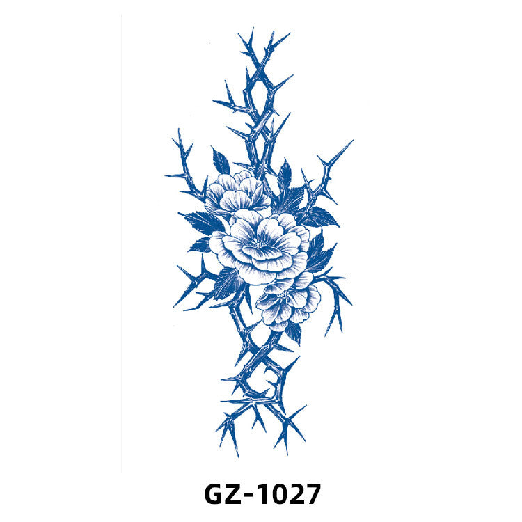 Free shipping Tattoo 2024 New Herbal Animal Tattoo Tattoo Sticker Semi-Permanent Pattern Half Sleeve Tattoo Waterproof Sweatproof Tattoo Sticker Paper