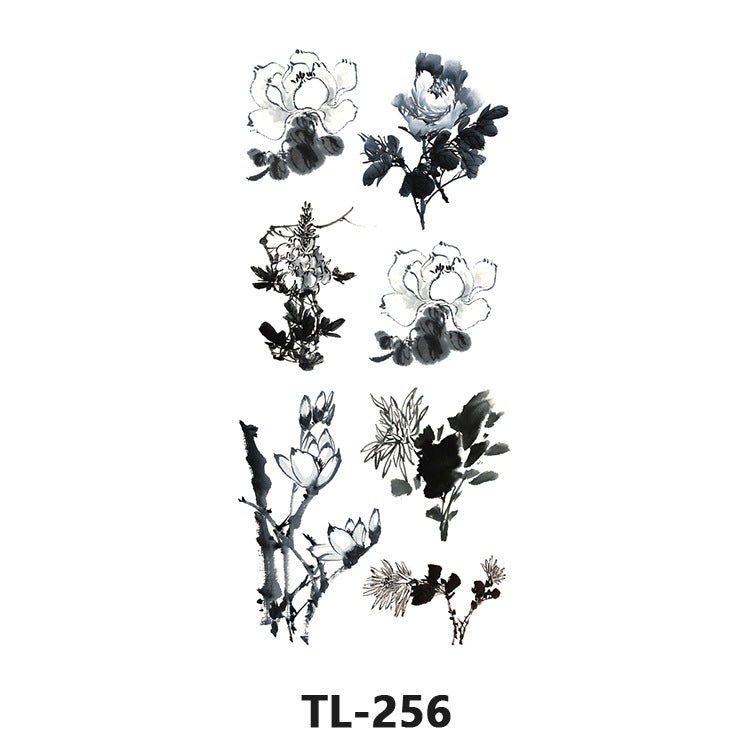 Free shipping Tattoo Waterproof Tattoo Sticker Fresh Flowers Stickers Sexy Plant Tattoo Small Picture Flower Tattoo Sticker in Stock Wholesale
