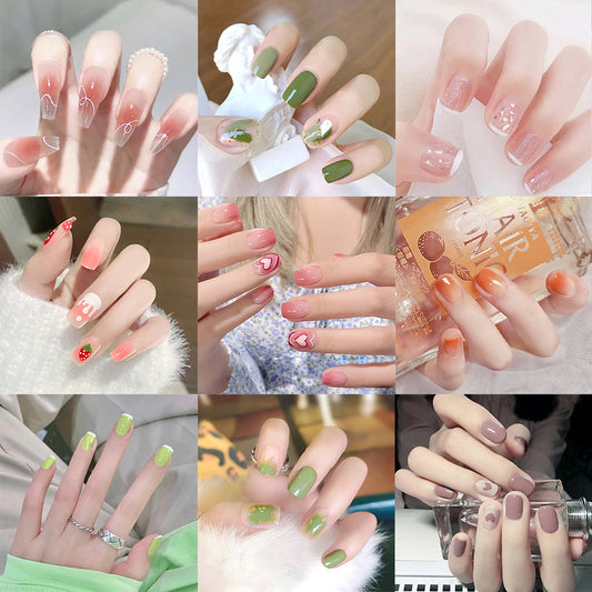 Fashion  nail Tina Manicure Long/Short Wear Manicure Popular Fake Nail Tip Finished Product Nail Tip Manicure Collection