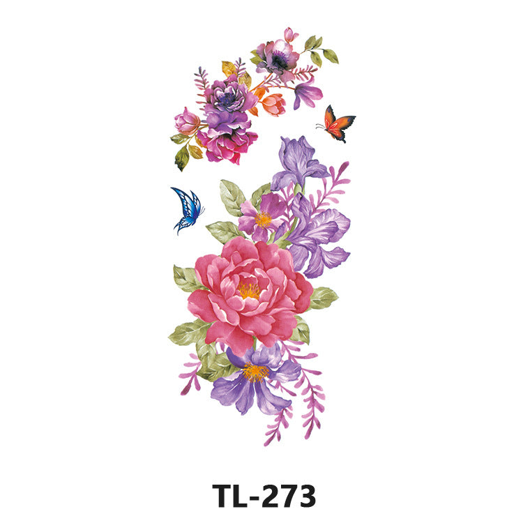 Free shipping Tattoo Waterproof Tattoo Sticker Fresh Flowers Stickers Sexy Plant Tattoo Small Picture Flower Tattoo Sticker in Stock Wholesale