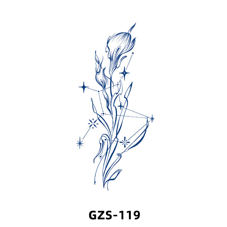 Free shipping Tattoo New Small Picture Tattoo Sticker Herbal Juice Tattoo Ins Fresh Semi-Permanent Tattoo Sticker Waterproof Sweat-Proof Stickers