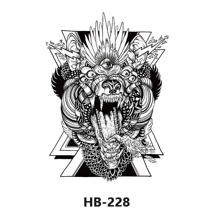Free shipping Tattoo European and American Flower Personalized Wholesale Tattoo Sticker Waterproof and Durable Artificial Flower Arm Tattoo Temporary Chest Waist Sticker Tattoo