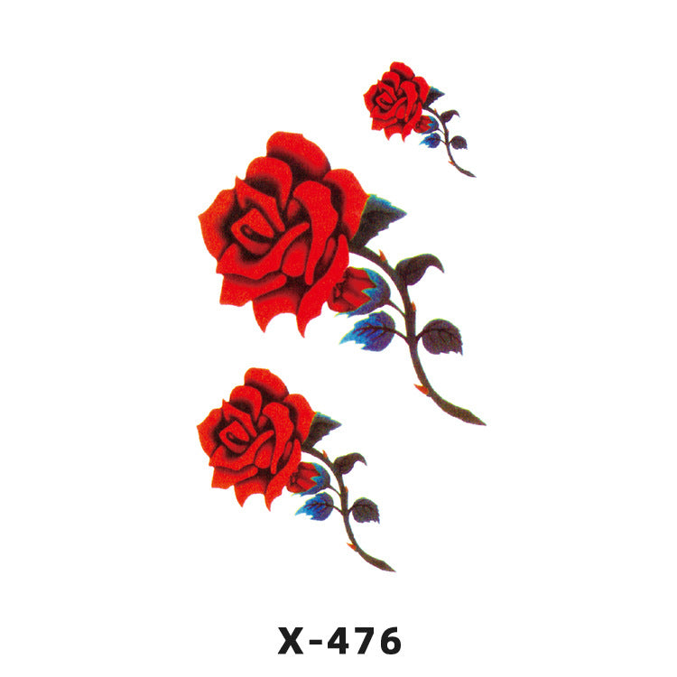 Free shipping Tattoo Tattoo Sticker Paper Waterproof Love Heart Man and Woman Cartoon Personality Couple Long Lasting Flower English Letters Fresh Tattoo Sticker