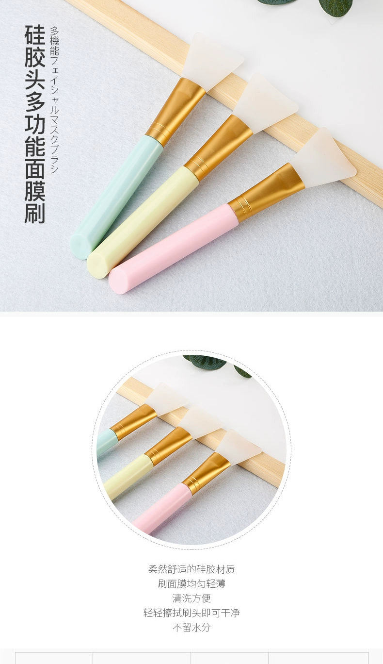 面膜刷硅胶刷头柔软涂面膜刷子易清洗涂抹式泥膜专用刷彩妆化妆刷