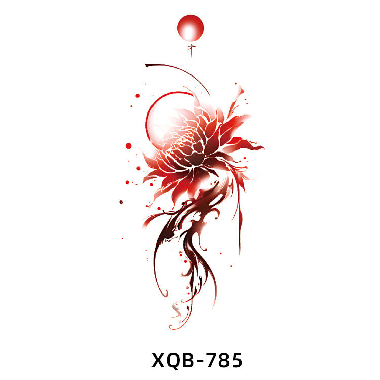 Free shipping Tattoo Factory Wholesale Small Full Arm Flower Tattoo Sticker Half Sleeve Waterproof Big Picture Men and Women Black and White, Colored Animal Tattoo Sticker Paper