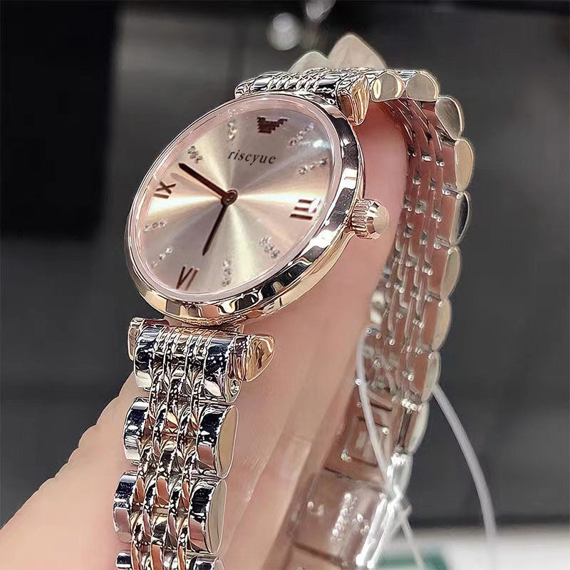 Fashion women's watchRuishi Kaiqi New Starry Women's Watch Good-looking Steel Belt Ultra-Thin Fashion Student Waterproof Quartz Watch