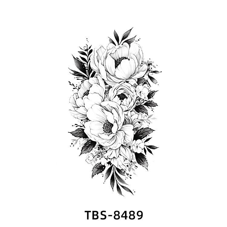 Free shipping Tattoo New Small Full Arm Tattoo Sticker Half Sleeve Tiger Lion Animal Arm Waterproof and Durable Cross-Border European and American Tattoo Sticker Paper