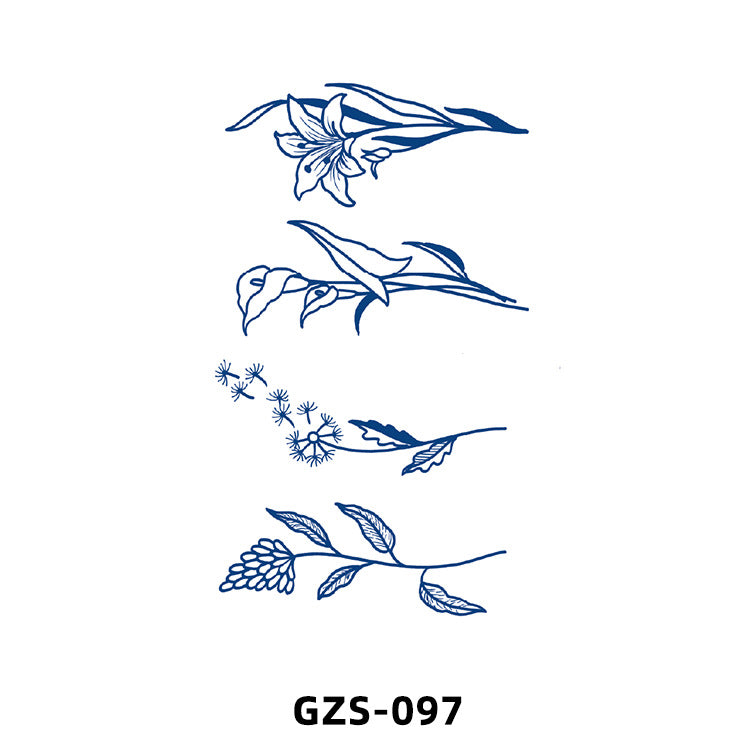 Free shipping Tattoo New Small Picture Tattoo Sticker Herbal Juice Tattoo Ins Fresh Semi-Permanent Tattoo Sticker Waterproof Sweat-Proof Stickers