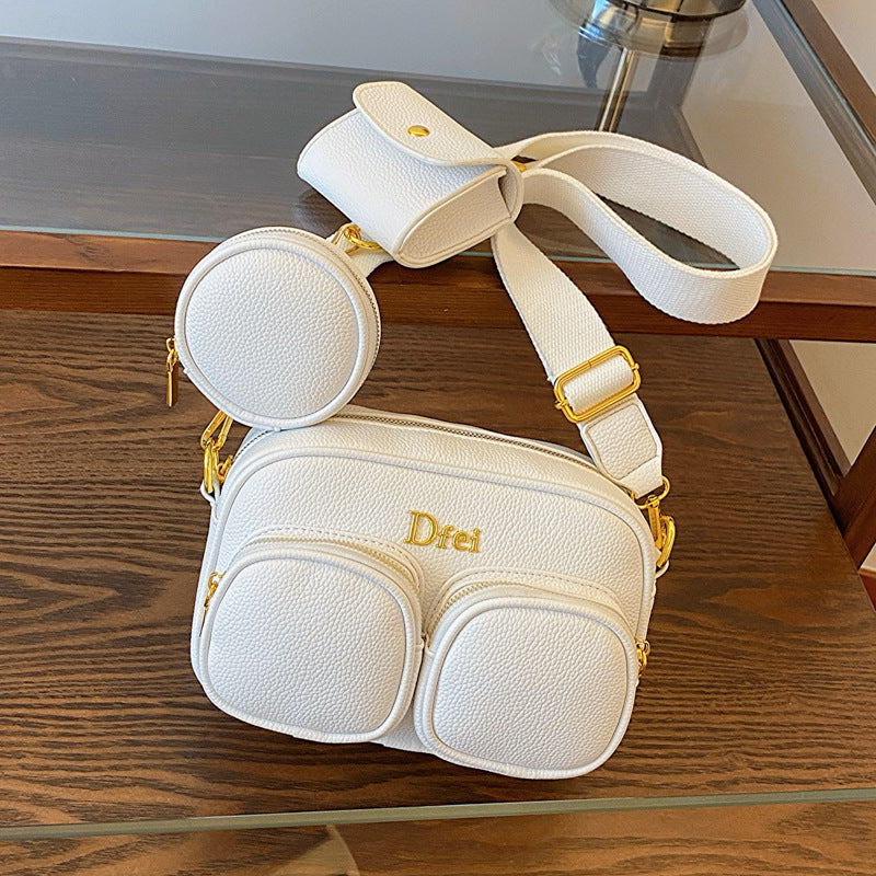 Dopamine Bag Free shipping Tattoo Summer messenger bag women's 2024 new trendy ins style Japanese dopamine girl color bar one shoulder messenger bag
