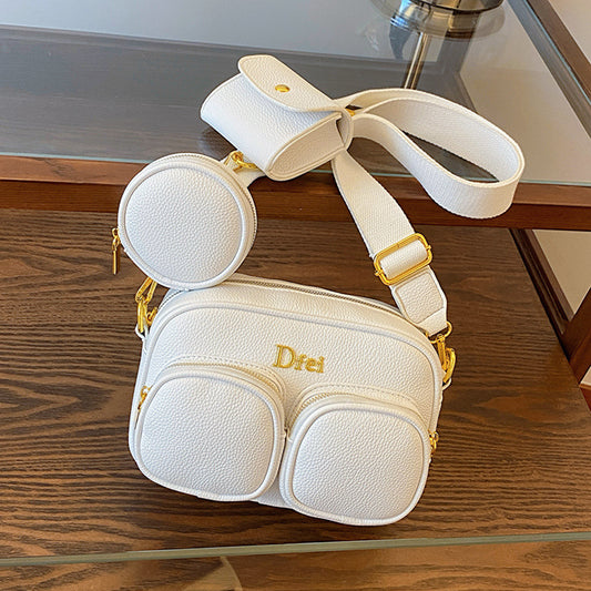 Dopamine Bag Free shipping Tattoo Summer messenger bag women's 2024 new trendy ins style Japanese dopamine girl color bar one shoulder messenger bag