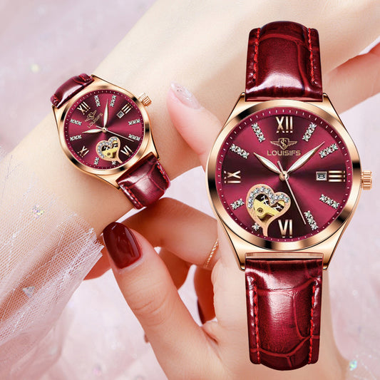Women's fashion watch 路易梵斯新款女士手表女学生防水夜光日历韩版女表抖音爆款代发