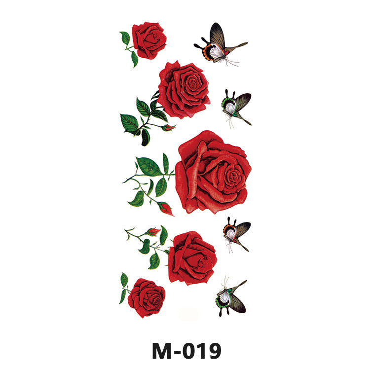 Free shipping Tattoo Factory Wholesale Tattoo Sticker Tattoo Men's and Women's Flower Butterfly Color Waterproof Tattoo Sticker Internet Celebrity Tattoo Sticker Paper