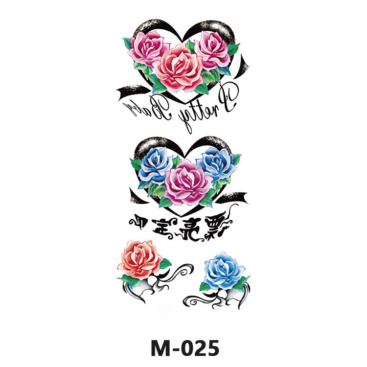 Free shipping Tattoo Factory Wholesale Tattoo Sticker Tattoo Men's and Women's Flower Butterfly Color Waterproof Tattoo Sticker Internet Celebrity Tattoo Sticker Paper