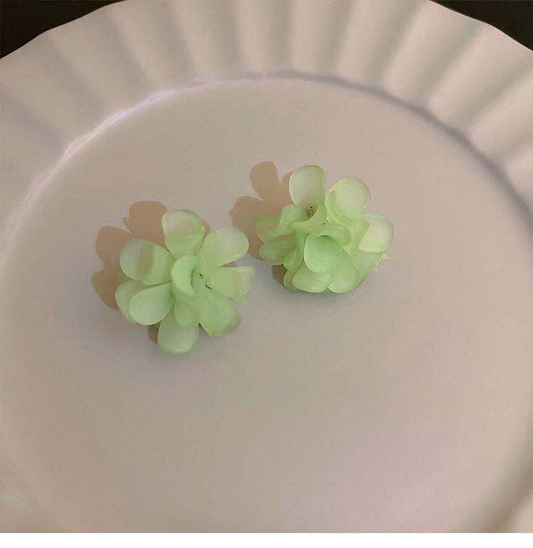 珠宝首饰栀子花开_银针立体花朵耳钉气质森系耳饰春夏超仙甜美耳环批发女