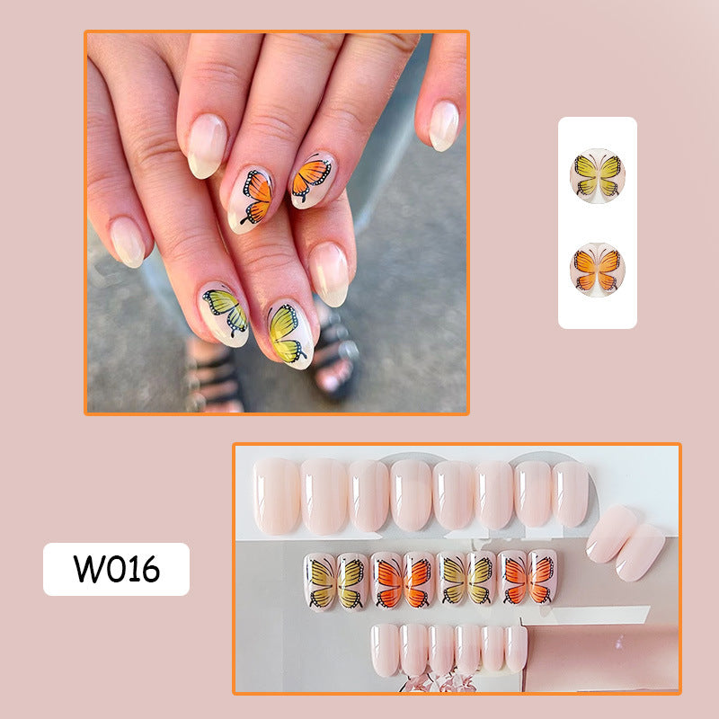 跨境穿戴甲外贸款指甲贴片诺顾美甲片假指甲美甲贴片成品甲 nails