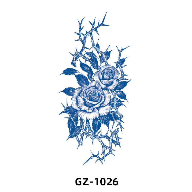 Free shipping Tattoo 2024 New Herbal Animal Tattoo Tattoo Sticker Semi-Permanent Pattern Half Sleeve Tattoo Waterproof Sweatproof Tattoo Sticker Paper