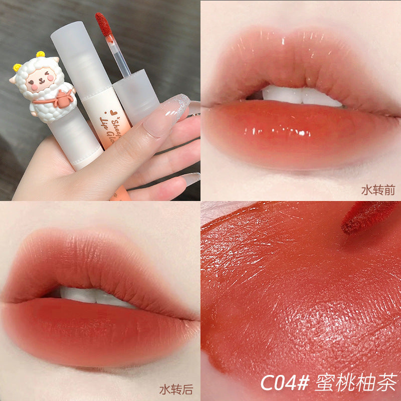 MANSLY立体小羊口红唇釉唇泥持久显白口红女平价学生秋冬小众品牌唇彩