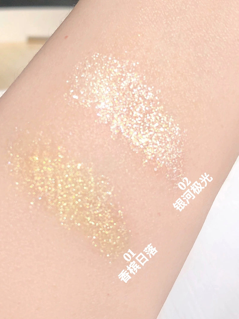 日落银河卧蚕笔斐妈同款珠光高光提亮立体眼影盘防水防汗初学者学生