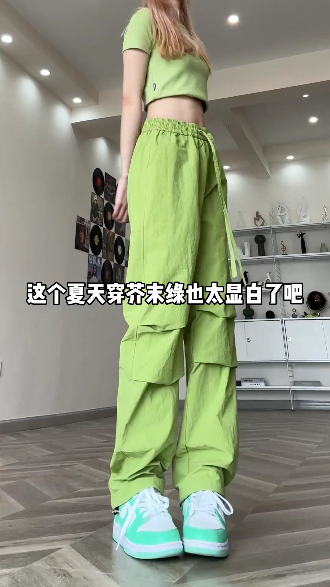 Free shipping  quick-drying pants casual pants female paratrooper pants thin straight-leg pants drape purple dopamine cargo pants