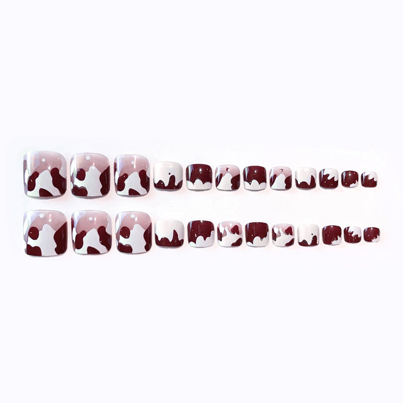 Fashion  nail New Fresh Nail Wear Nail Ins Cute Pattern Nail Patch Toe Nail Toe Nail Manicure J8