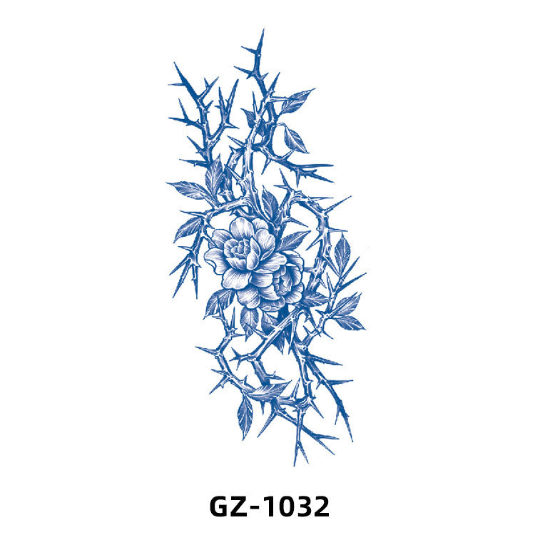 Free shipping Tattoo 2024 New Herbal Animal Tattoo Tattoo Sticker Semi-Permanent Pattern Half Sleeve Tattoo Waterproof Sweatproof Tattoo Sticker Paper