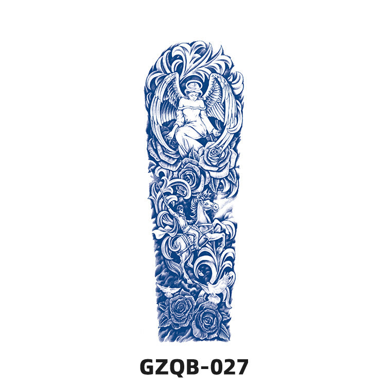 Free shipping Tattoo Factory in Stock Wholesale Herbal Juice Full Arm Tattoo Sticker Waterproof Sweat-Proof Imitation Tattoo Semi Permanent Tattoo Sticker