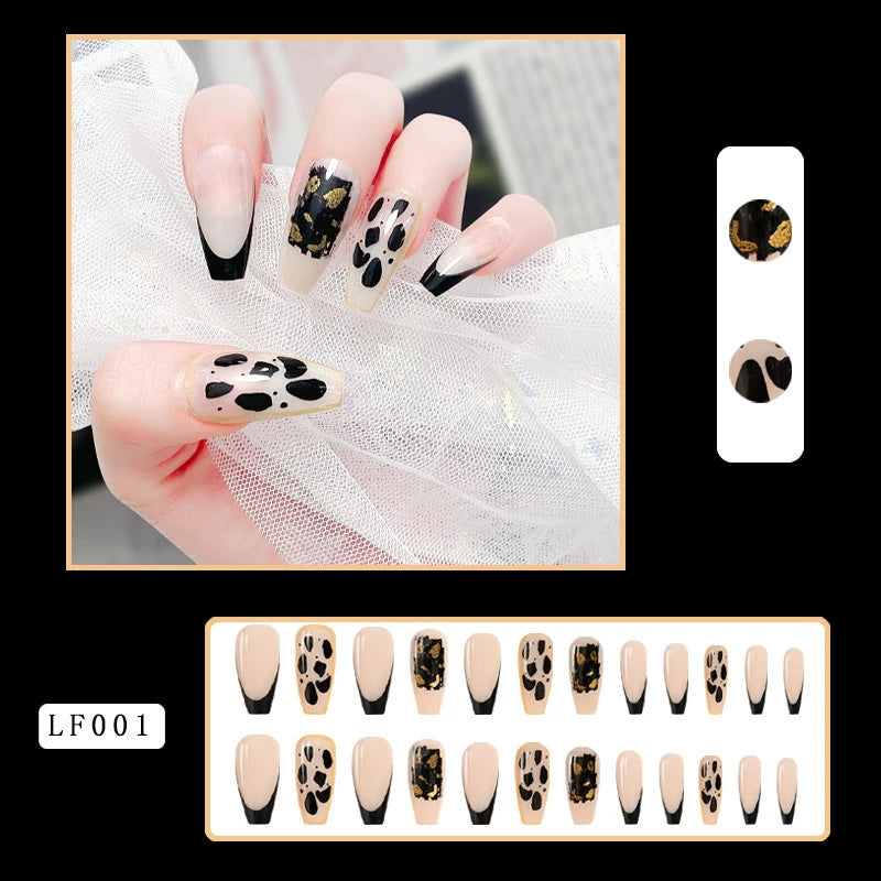 (Hand made nail) Nail pieces, wearing nail pieces, long cross-border nail products, fake nails, European and American wearing nail nails