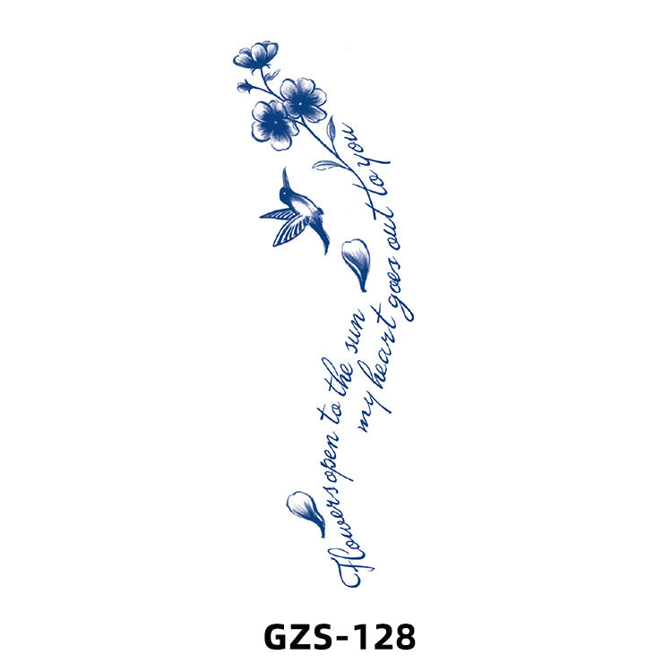 Free shipping Tattoo New Herbal Juice Tattoo Sticker Cute Flowers Fresh Flower Semi-Permanent Ins Tattoo Stickers Factory Wholesale