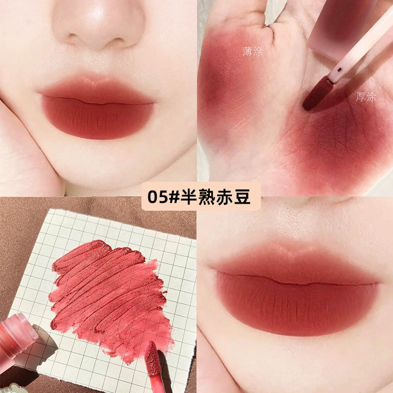 绵绵粉砂雾面口红唇釉持久不粘杯不脱色显白女学生丝绒哑光唇泥口红