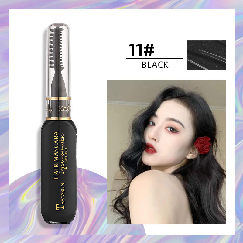 Disposable hair dye White dark blue dye Color Highlights Color Mascara dual purpose