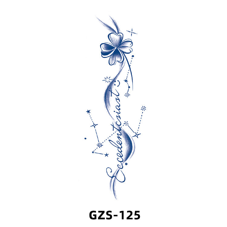 Free shipping Tattoo New Herbal Juice Tattoo Sticker Cute Flowers Fresh Flower Semi-Permanent Ins Tattoo Stickers Factory Wholesale