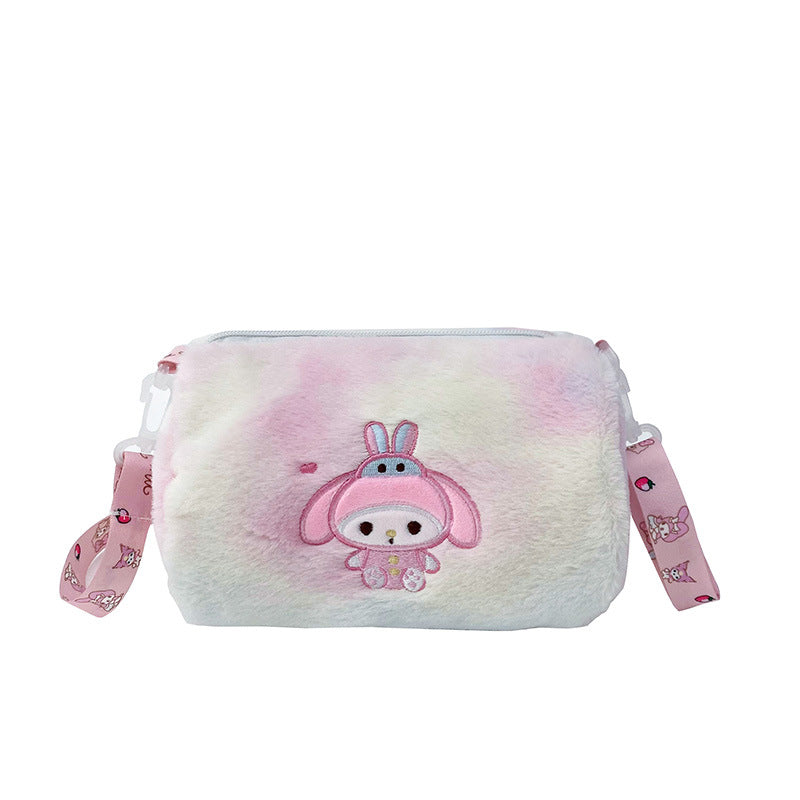 Dopamine Bag Free shipping Tattoo Vitality dopamine girl smudge bucket bag new jade cinnamon dog plush messenger bag women's versatile accessories shoulder bag