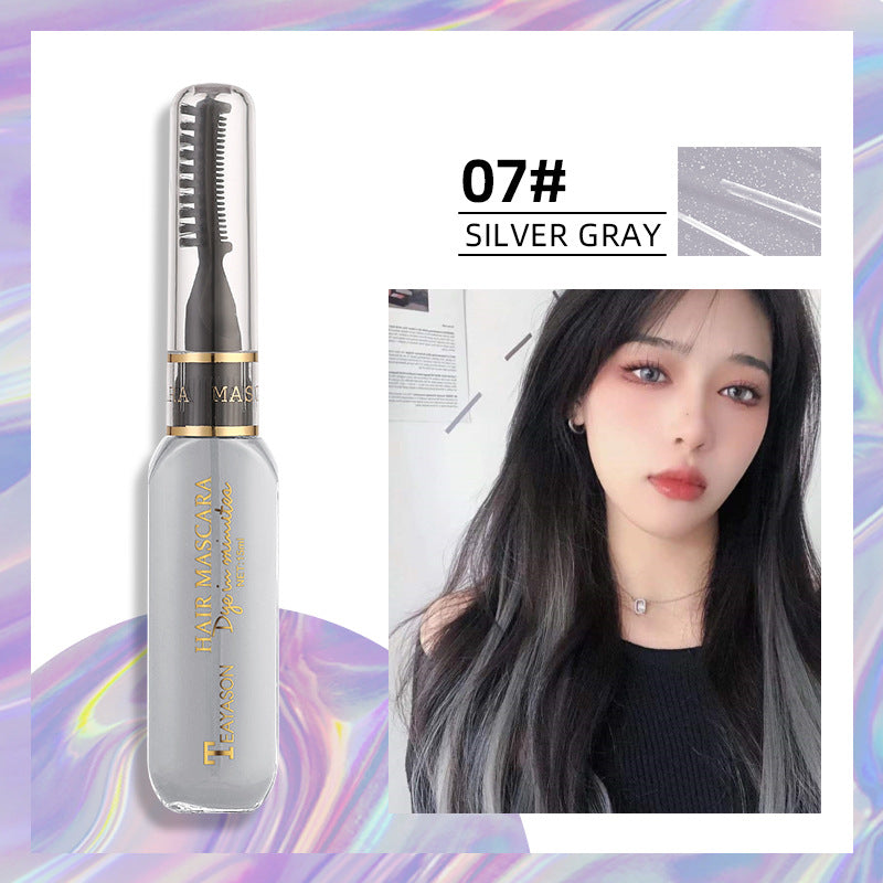 Disposable hair dye White dark blue dye Color Highlights Color Mascara dual purpose