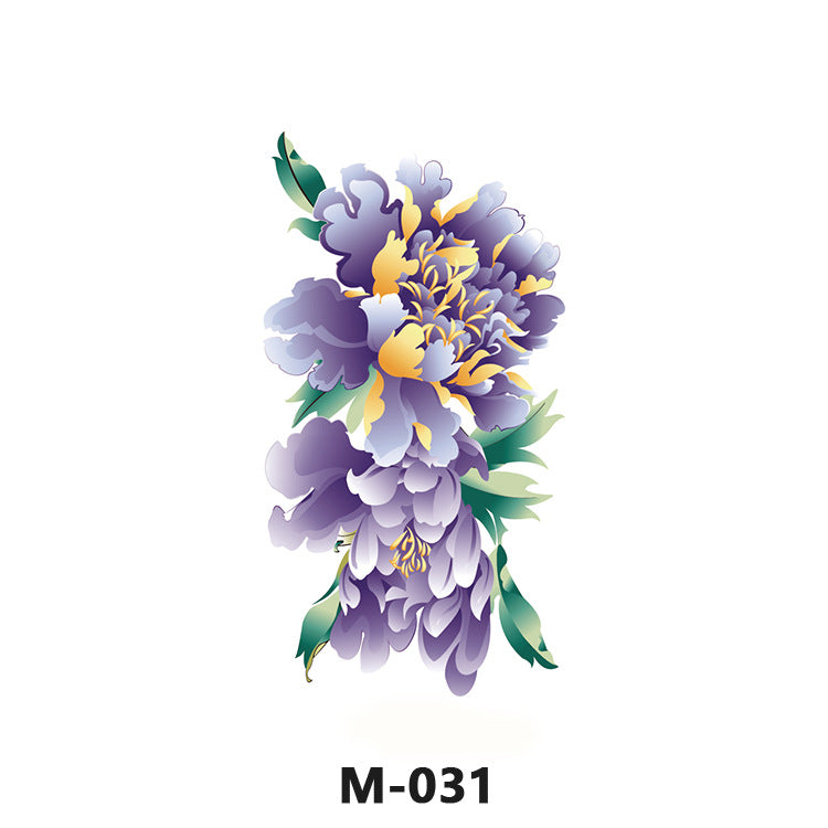 Free shipping Tattoo Factory Wholesale Tattoo Sticker Tattoo Men's and Women's Flower Butterfly Color Waterproof Tattoo Sticker Internet Celebrity Tattoo Sticker Paper