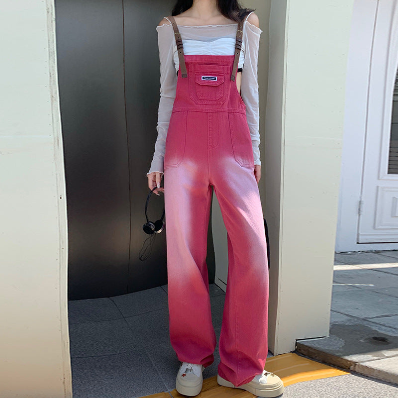 Free shipping  new loose and thin sweet and cool straight wide-leg pants
