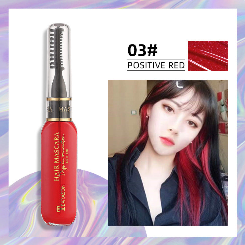 Disposable hair dye White dark blue dye Color Highlights Color Mascara dual purpose