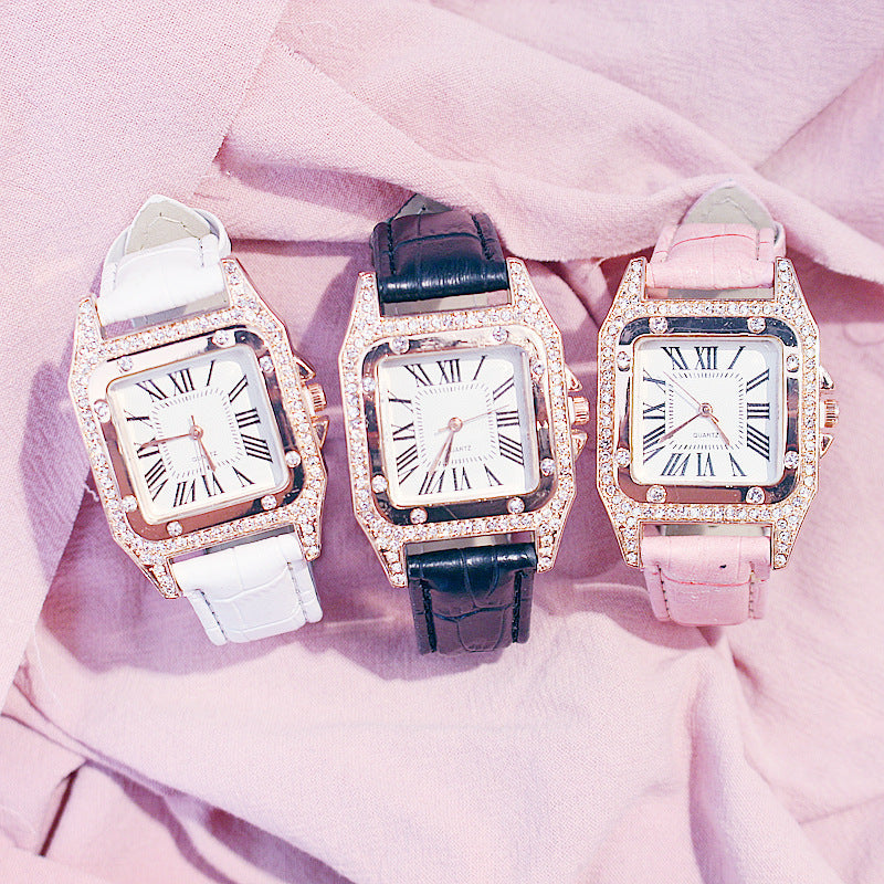 Women's fashion watch bracelets set INS style  Harajuku Preppy  Style Elegant Belt Fresh Mori Artistic style basic versatile