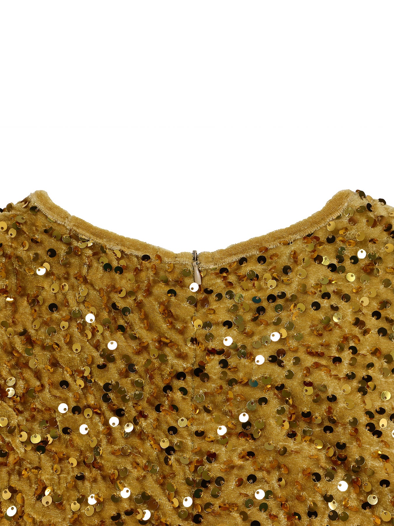 Fashion women's wear D469 Cross-Border New Arrival Women's round Neck Long Sleeve Pure Color Sequins High Waist Temperament Mid-Length Formal Dress European and American Style Dress