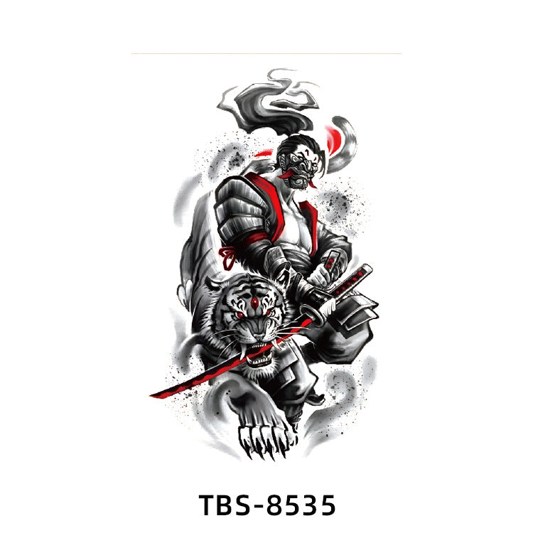 Free shipping Tattoo Small Full Arm Waterproof Tattoo Sticker Half Sleeve Arm Lion Animal Long-Lasting Cross-Border European and American Tattoo Sticker Paper Tattoo