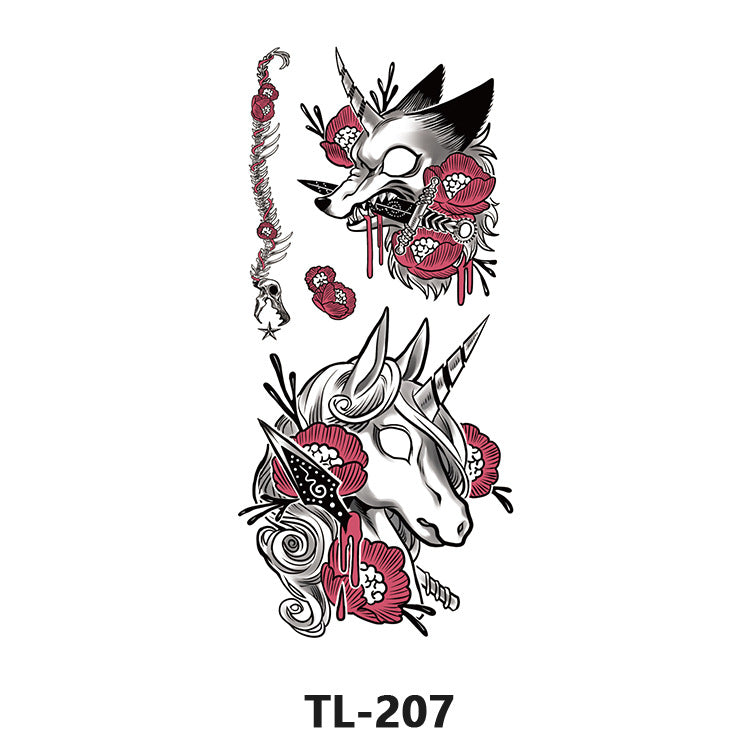 Free shipping Tattoo Factory Wholesale Fresh Tattoo Sticker Men's and Women's Flower Tattoo Stickers in Stock Direct Selling to Map Colorful Flowers