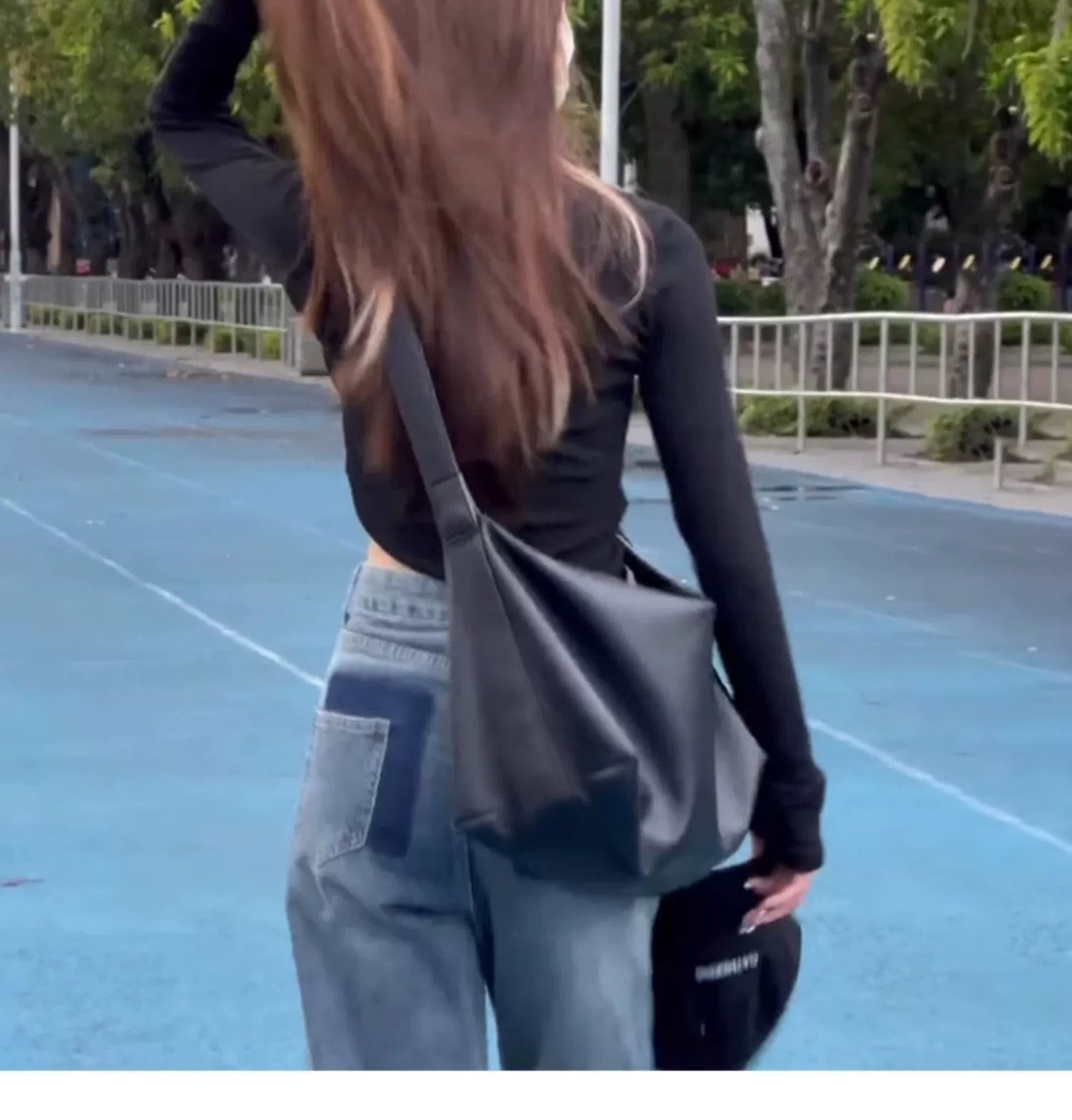 Free Fast shipping !! Street Fashion Cool girl Large Capacity Premium Niche Tote Bag  Versatile Dopamine Bag