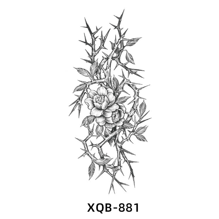 Free shipping Tattoo Small Full Arm Tattoo Sticker Waterproof Sweatproof Half Sleeve Men's and Women's European and American Color Black and White Flower Tattoo Water Transfer Stickers Wholesale