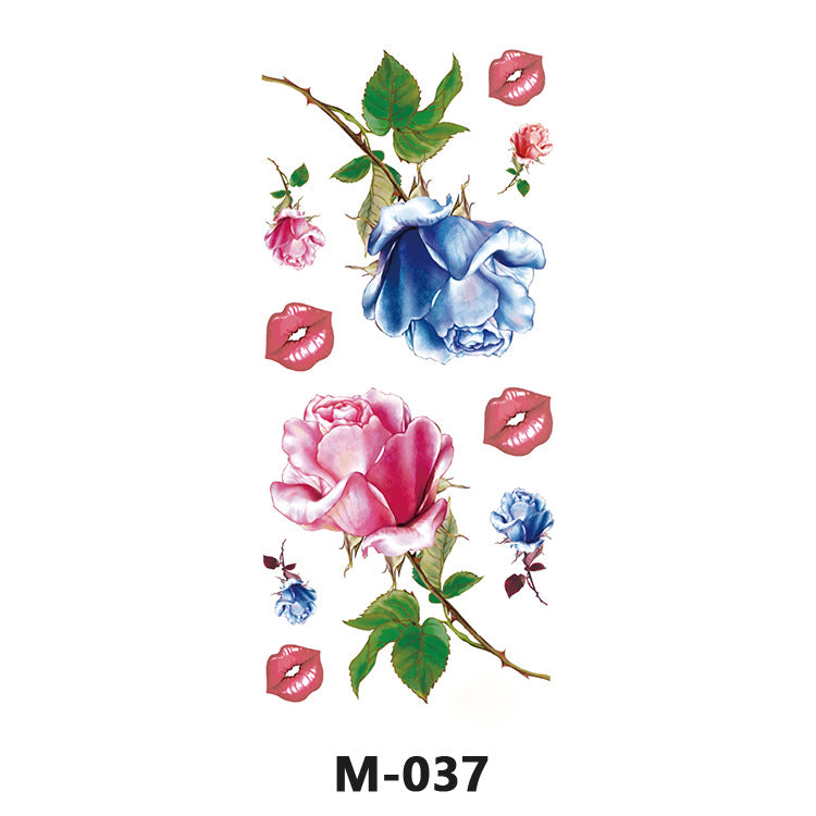 Free shipping Tattoo Factory Wholesale Tattoo Sticker Tattoo Men's and Women's Flower Butterfly Color Waterproof Tattoo Sticker Internet Celebrity Tattoo Sticker Paper