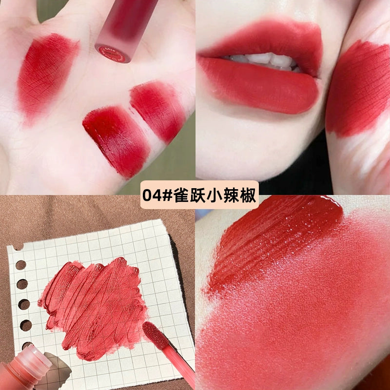 绵绵粉砂雾面口红唇釉持久不粘杯不脱色显白女学生丝绒哑光唇泥口红