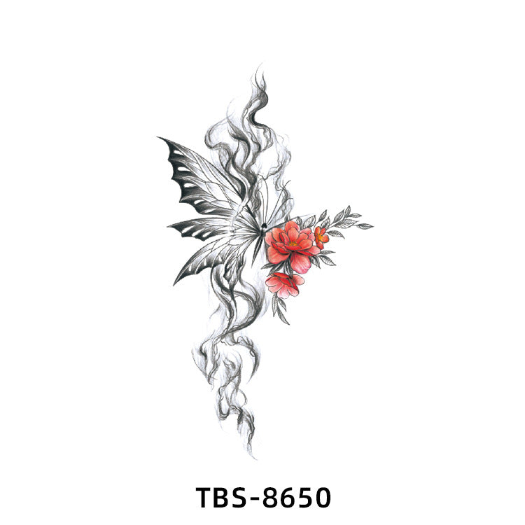 Free shipping Tattoo Small Full Arm Waterproof Sweatproof Tattoo Sticker Animal Color Half Sleeve Flower Arm Long-Lasting Cross-Border European and American Tattoo Sticker Paper Tattoo