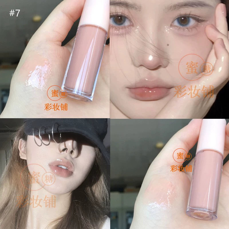 奶油高光口红唇彩釉!Beckisue水光镜面唇蜜嘟嘟唇保湿气色滋润FB平替