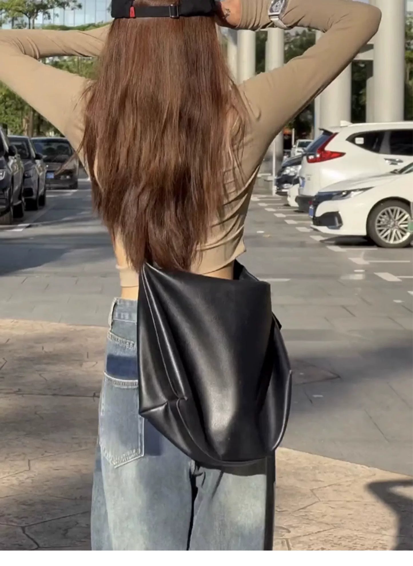 Free Fast shipping !! Street Fashion Cool girl Large Capacity Premium Niche Tote Bag  Versatile Dopamine Bag
