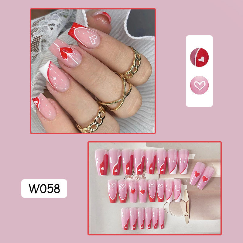 跨境穿戴甲外贸款指甲贴片诺顾美甲片假指甲美甲贴片成品甲 nails
