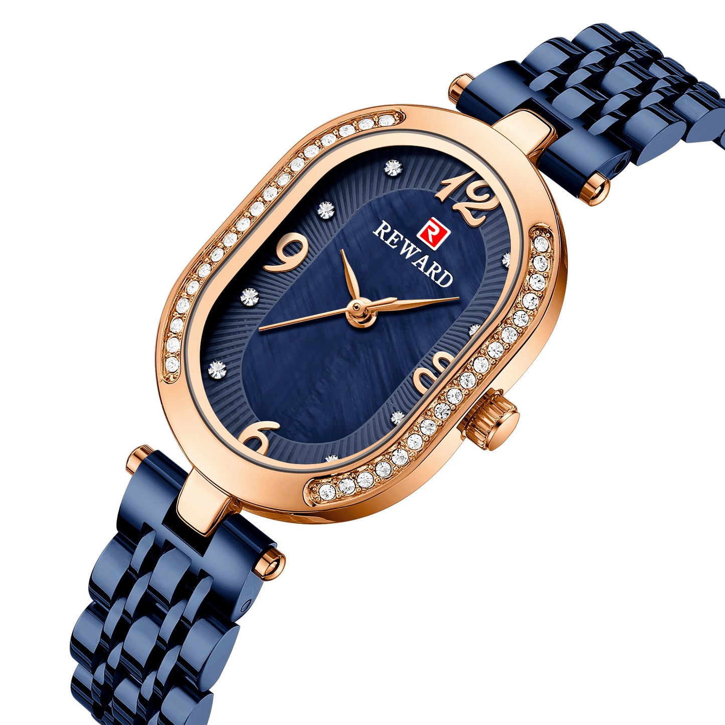 Fashion women's watchReward Elegant Lady Watch Diamond-Embedded Women's Quartz Watch Class II E-Commerce Network Red Women's Watch Direct Delivery